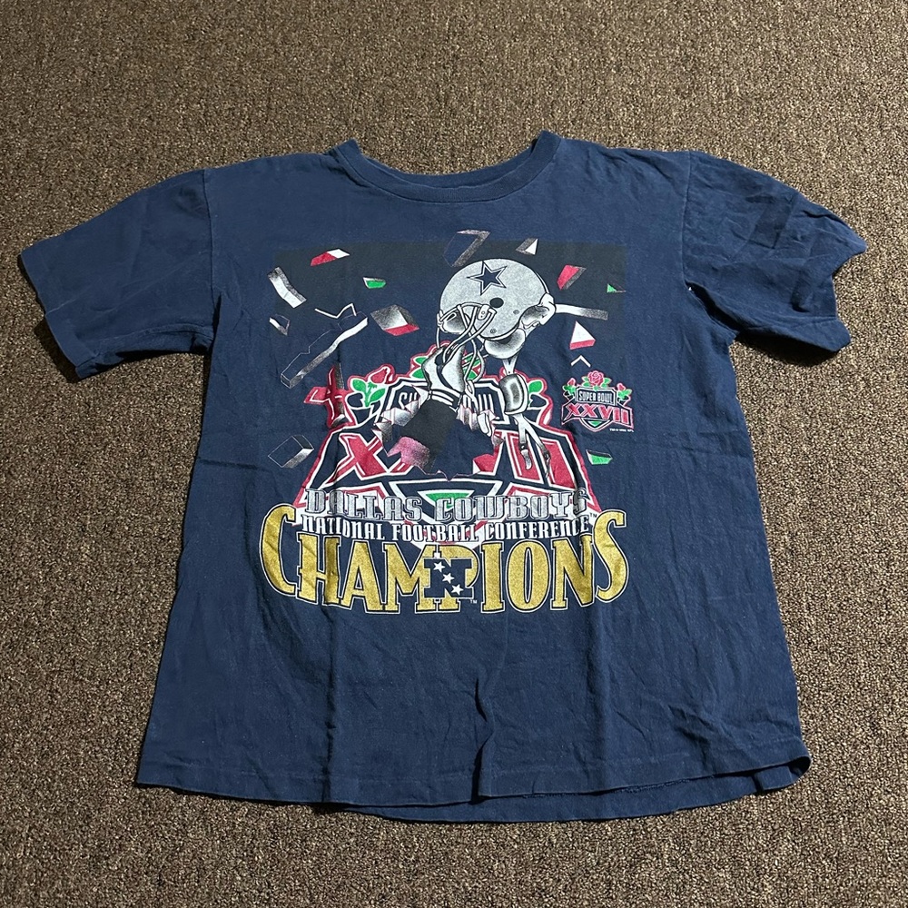 Rare vintage 90’s Nutmeg Dallas Cowboys NFC Champion T shirt